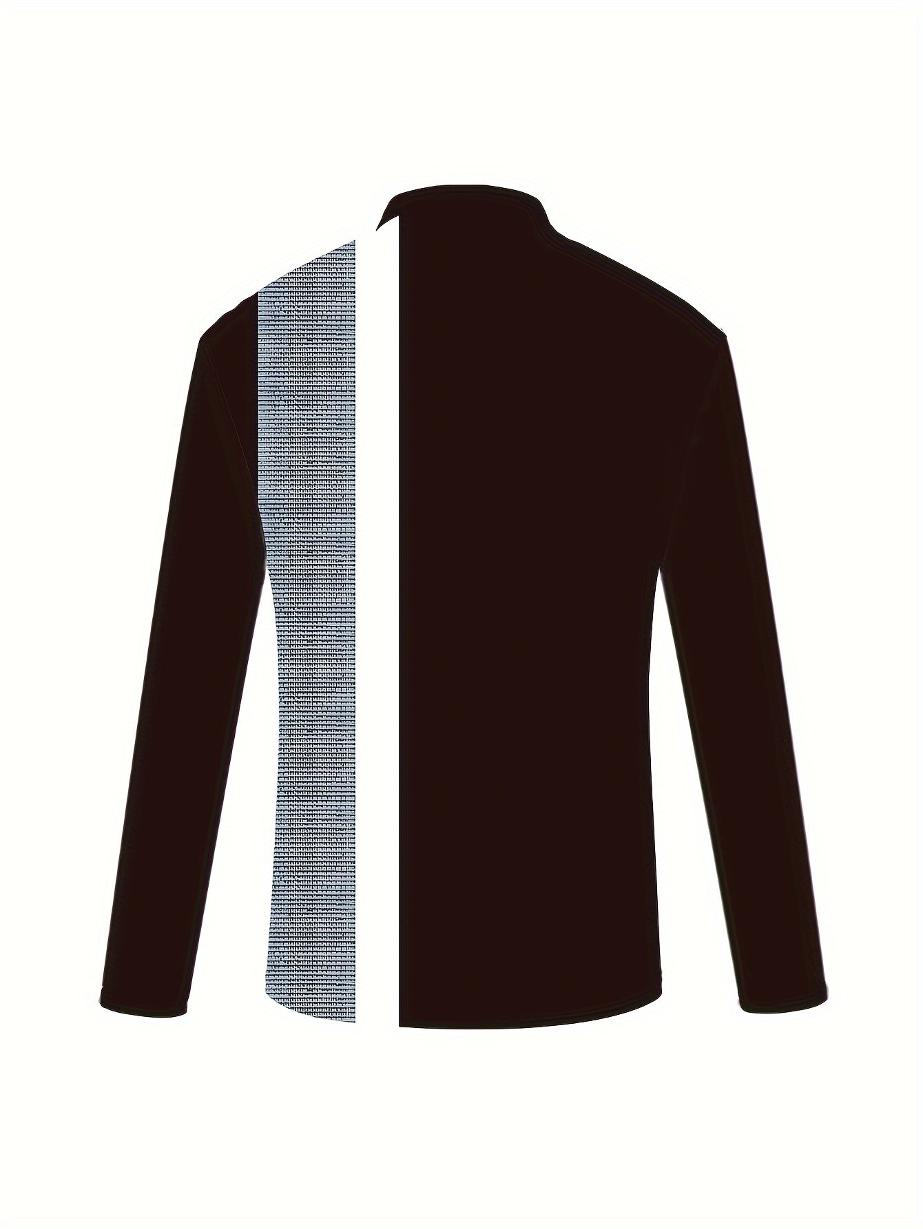 Fashion Daily Men's Color Block Long Sleeve Basic Fit Lapel Shirt For Spring Fall Outdoor