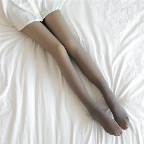Women Thermal Leggings Winter Warm Sexy Elastic Translucent Pantyhose